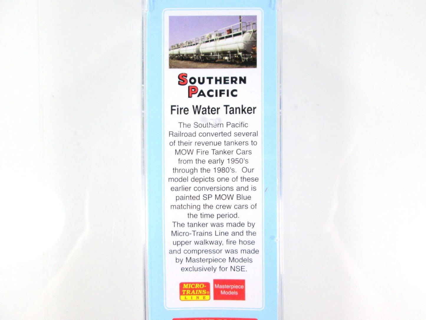 N Scale *Southern Pacific* MoW **FIRE WATER TANKER** -Micro Trains Special *RARE