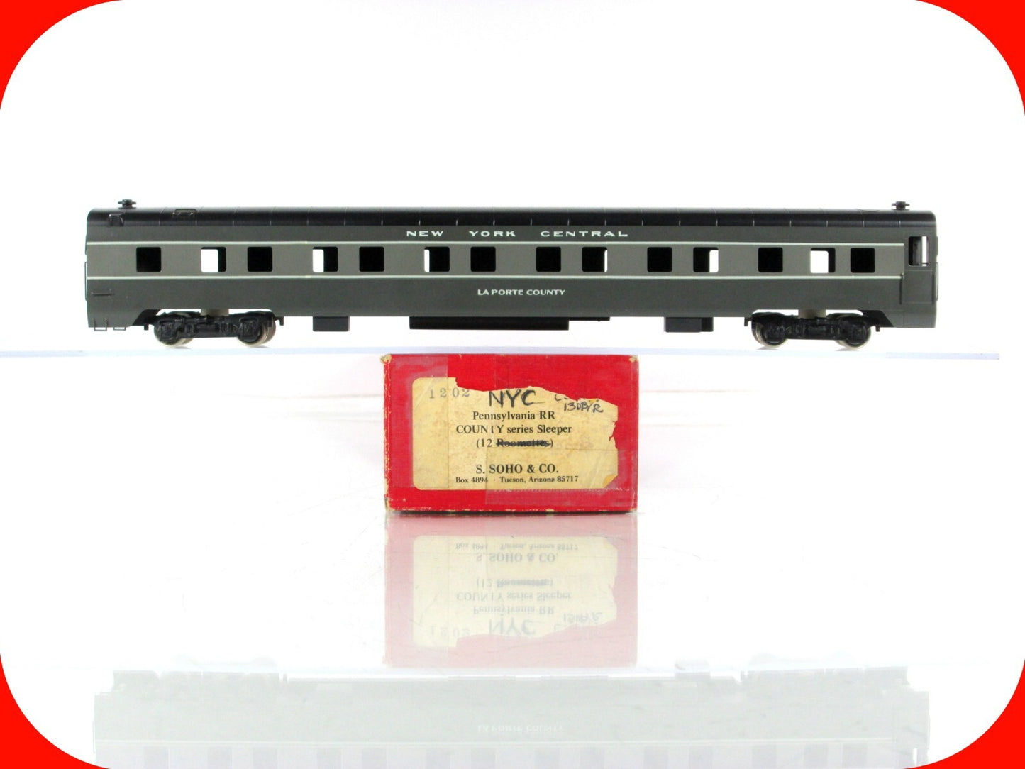 HO Scale BRASS ***NEW YORK CENTRAL*** LA PORTE COUNTY PRR Sleeper ---- Soho 1202