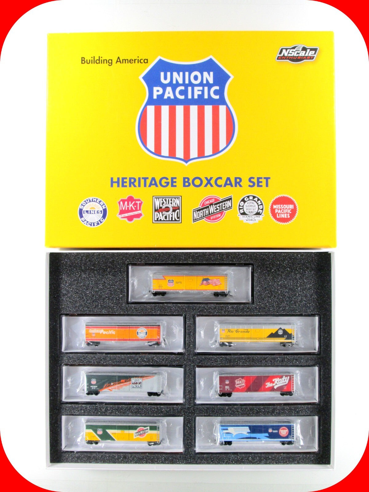 N Scale ***UNION PACIFIC*** Heritage Box Car 7-Pack -  Intermountain Special Run