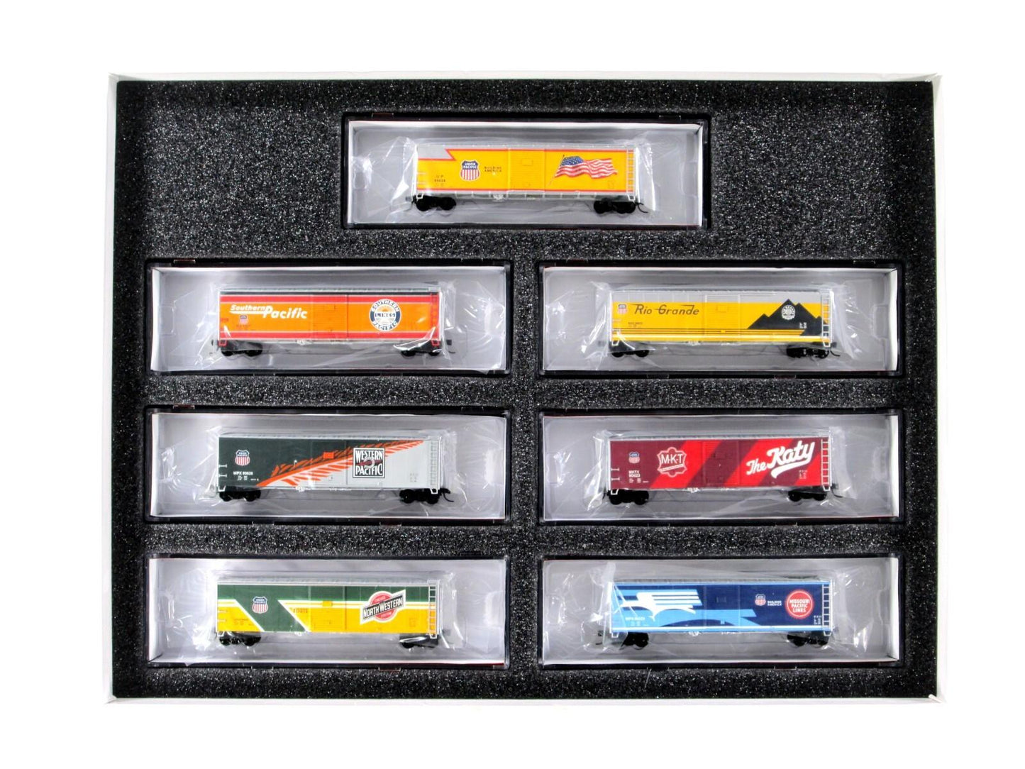 N Scale ***UNION PACIFIC*** Heritage Box Car 7-Pack -  Intermountain Special Run