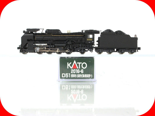 N Scale **D51** Japanese 2-8-2 Steam Locomotive #D51522 -- Kato 2016-6, 161-0031