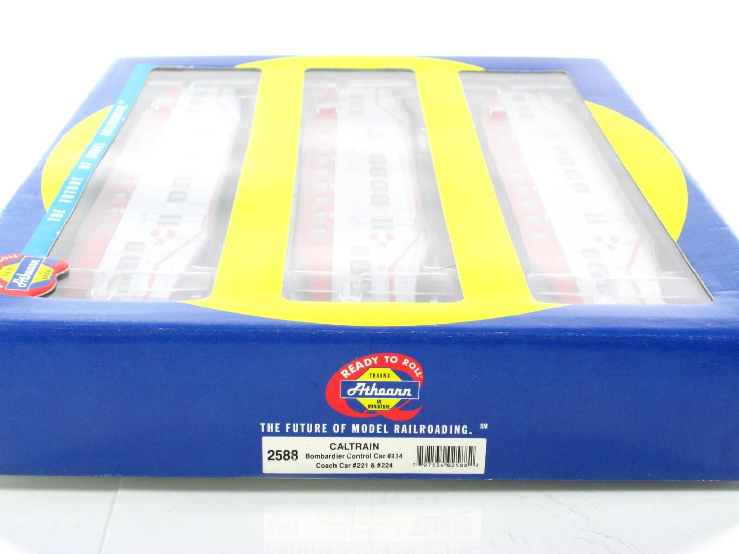 HO Scale ***CALTRAIN*** Bombardier Passenger Set #114, 221, 224 --- Athearn 2588