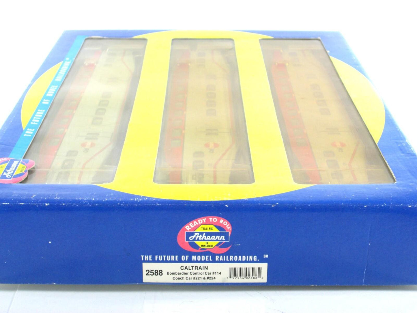 HO Scale ***CALTRAIN*** Bombardier Passenger Set #114, 221, 224 -- Athearn 2588