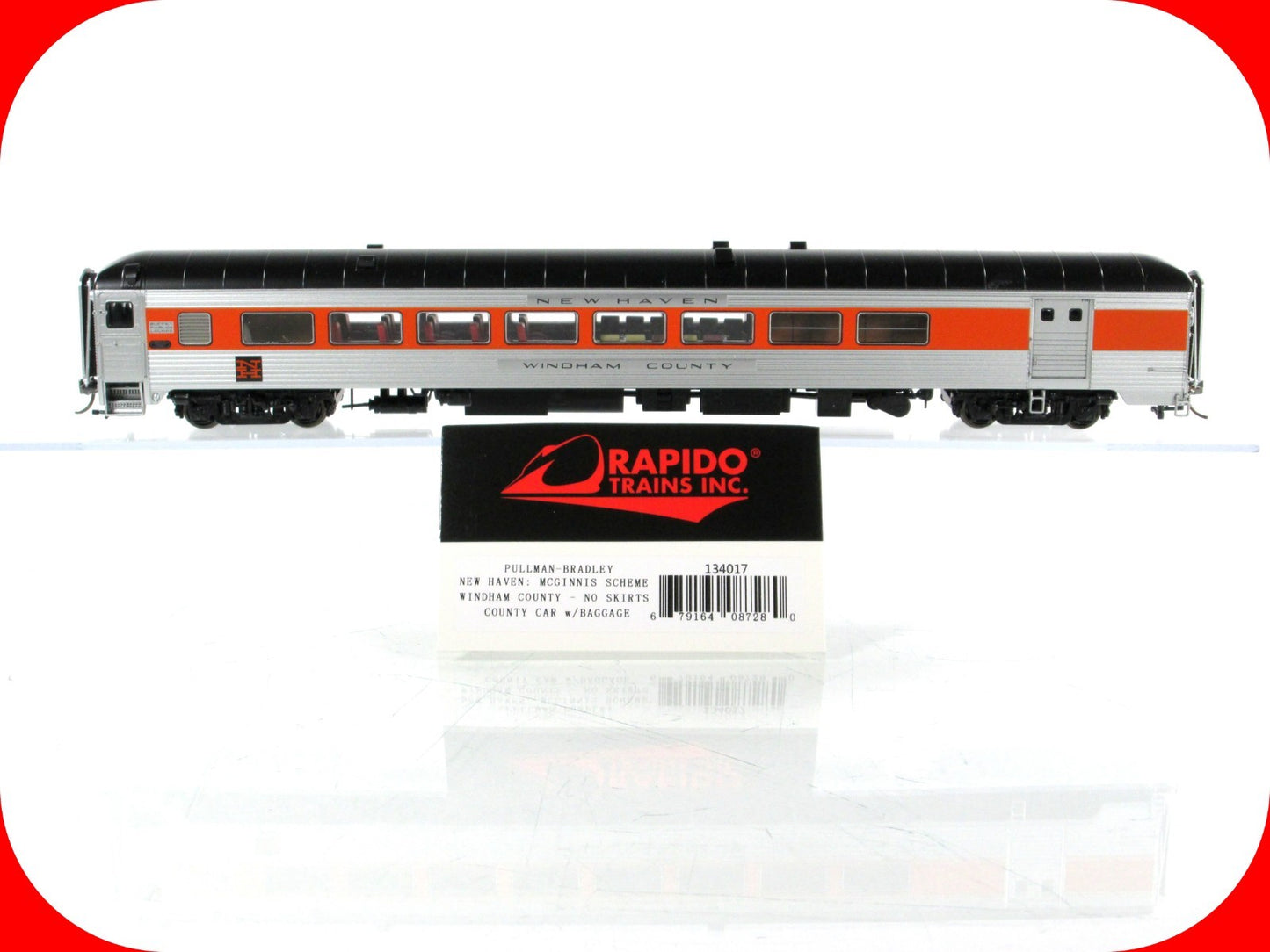 HO Scale ***NEW HAVEN*** WINDHAM County Car ----- Rapido 134017, Lighted **RARE*