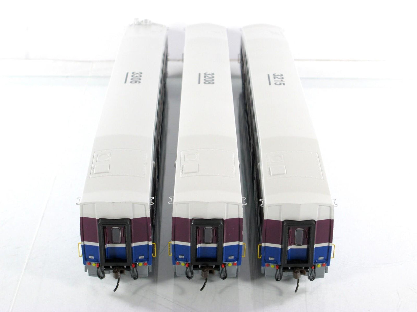 HO Scale ***ACE*** Bombardier Passenger Set #3306, 3208, 3215 ---- Athearn 25904