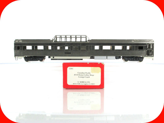 HO Scale BRASS ***CANADIAN PACIFIC*** Dome-Coffee Shop-Lounge #510 --- Soho 2203