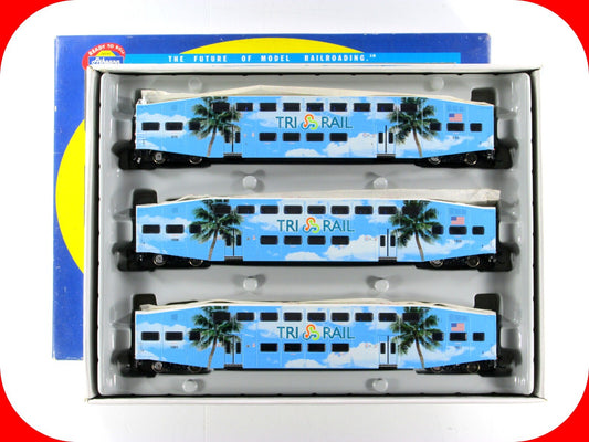 HO Scale ***TRI RAIL*** Bombardier Passenger Set #510, 1001, 1006 - Athearn 2585