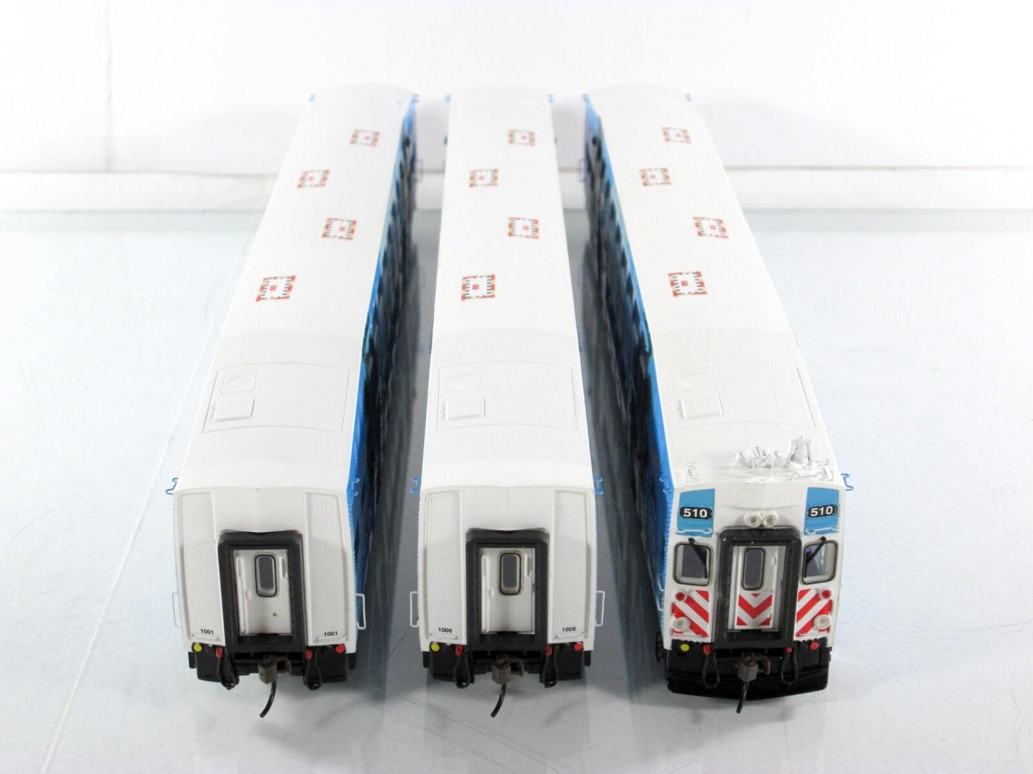 HO Scale ***TRI RAIL*** Bombardier Passenger Set #510, 1001, 1006 - Athearn 2585