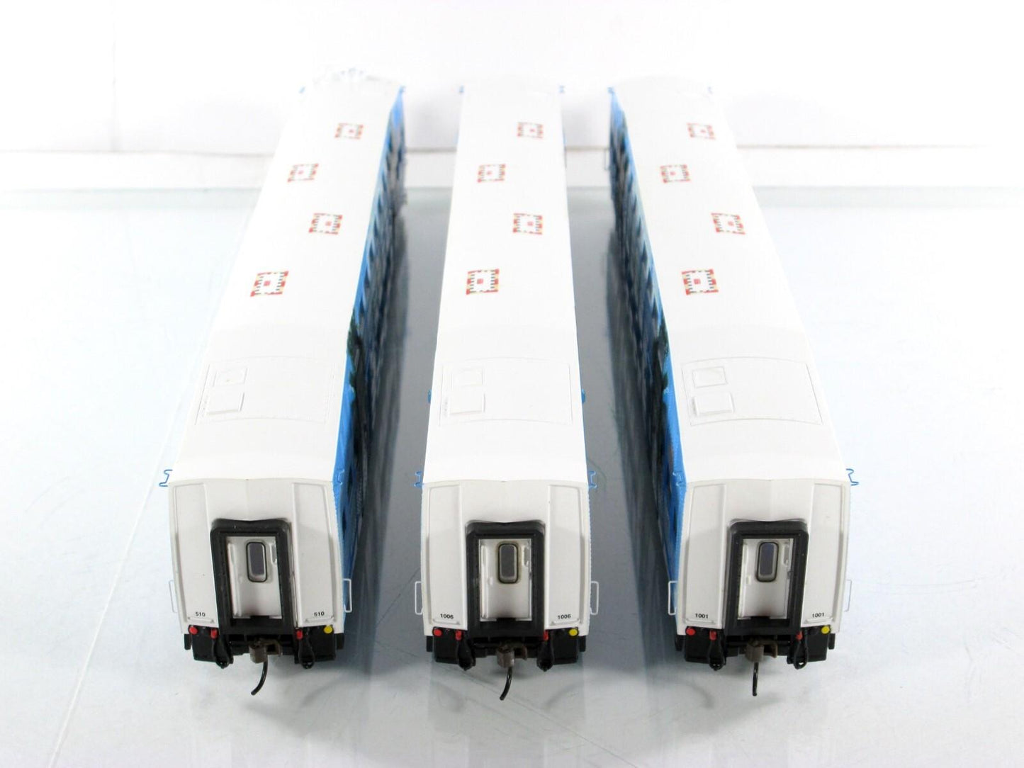 HO Scale ***TRI RAIL*** Bombardier Passenger Set #510, 1001, 1006 - Athearn 2585