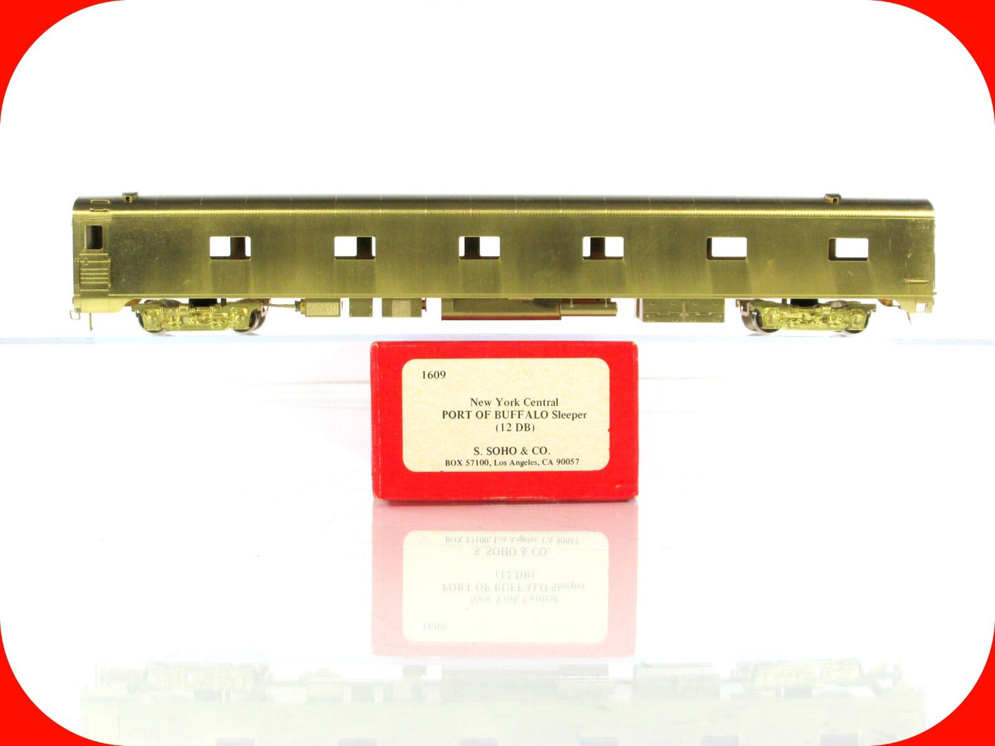 HO Scale BRASS ***NEW YORK CENTRAL*** PORT of BUFFALO Sleeper Car ---- Soho 1609