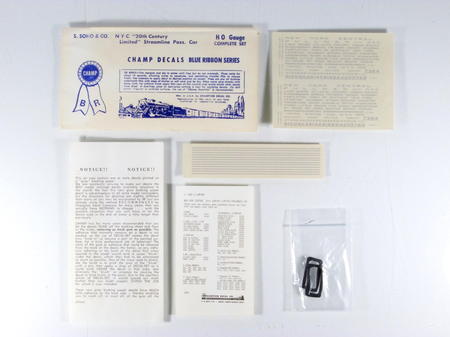 HO Scale BRASS ***NEW YORK CENTRAL*** PORT of BUFFALO Sleeper Car ---- Soho 1609