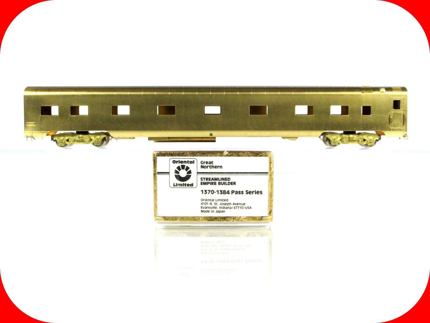 HO Scale BRASS ***GREAT NORTHERN EMPIRE BUILDER*** 85' Pullman Sleeper- ORIENTAL