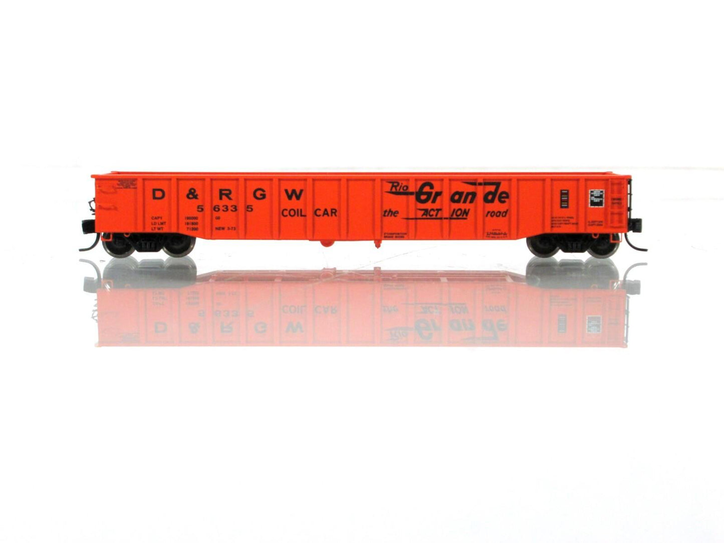 N Scale *DENVER RIO GRANDE WESTERN* 52' Gondola 6-Pack #2 - TrainWorx FVM 25201