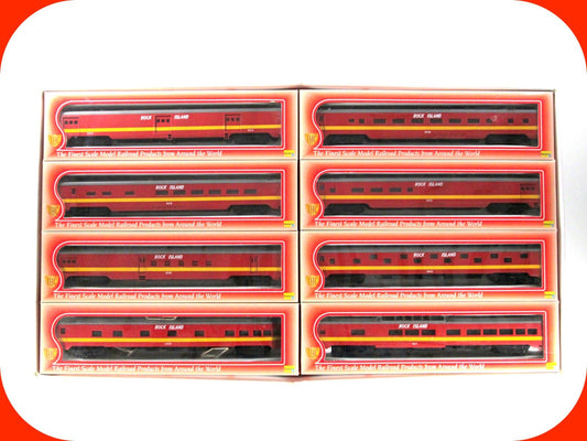 HO Scale ***ROCK ISLAND*** Lightweight Passenger Car 8-Pack Set ------ IHC 48248