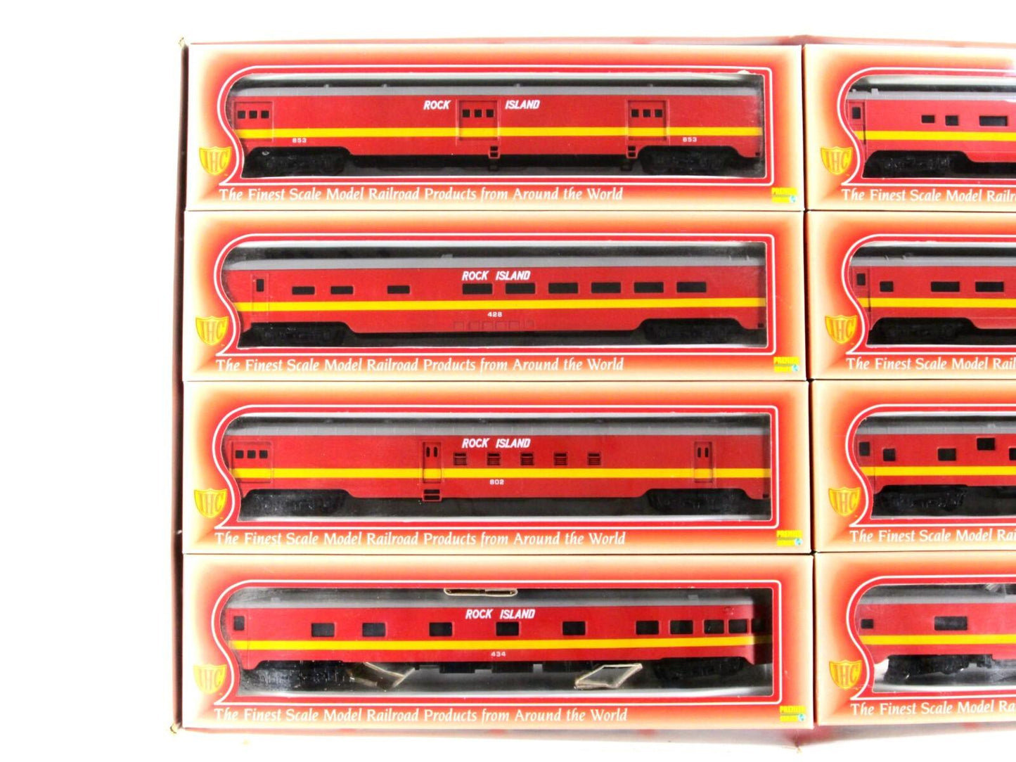 HO Scale ***ROCK ISLAND*** Lightweight Passenger Car 8-Pack Set ------ IHC 48248