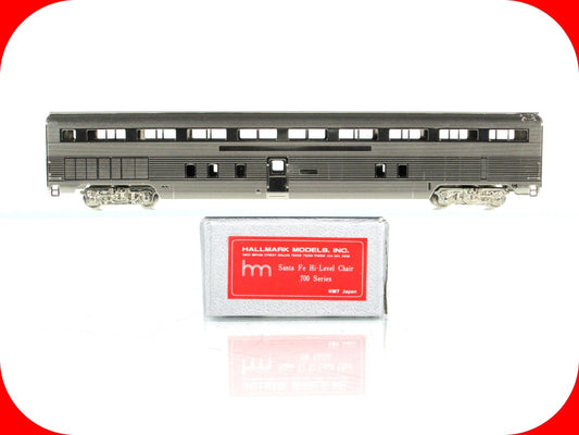 N Scale BRASS ***SANTA FE*** High Level Chair Car, 700 Series -- HALLMARK