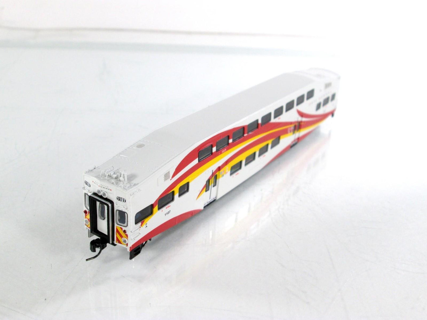 N Scale ***NEW MEXICO RAIL RUNNER** Bombardier Control Car #1107 - Athearn 28591