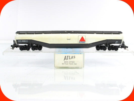 N Scale **CITGO** Jumbo 94' Tank Car, GATX 96501 -Atlas 3111, Micro Trains Cplrs