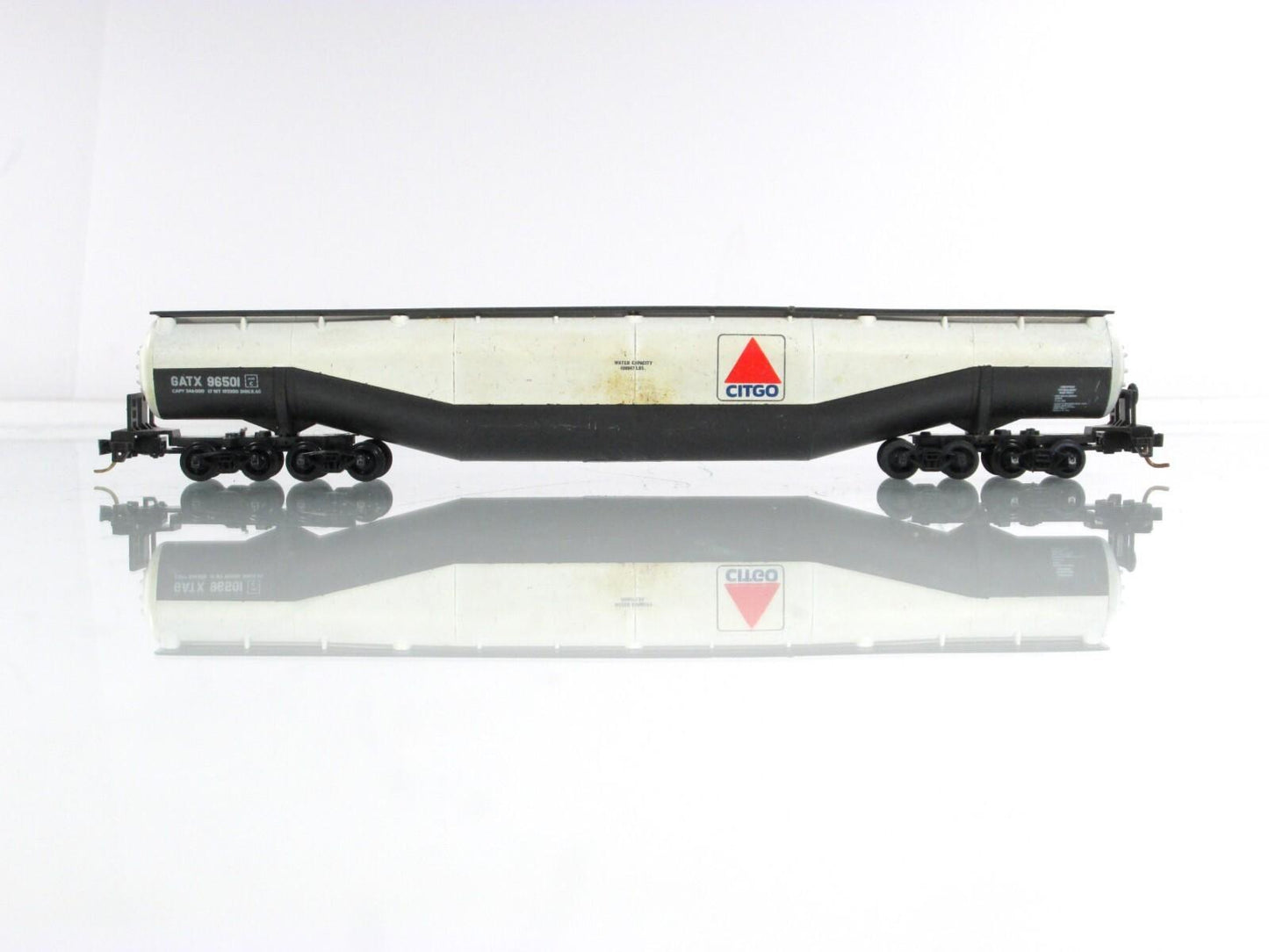 N Scale **CITGO** Jumbo 94' Tank Car, GATX 96501 -Atlas 3111, Micro Trains Cplrs