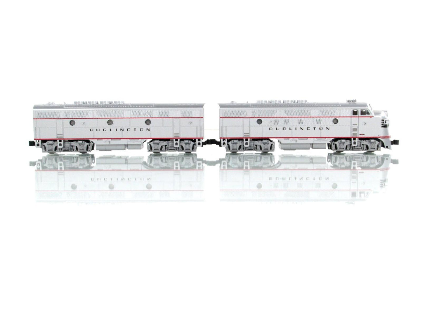 N Scale **BURLINGTON** F3A F3B Locomotive Set - Kato 176-1301, 106-0306 *DCC Rdy