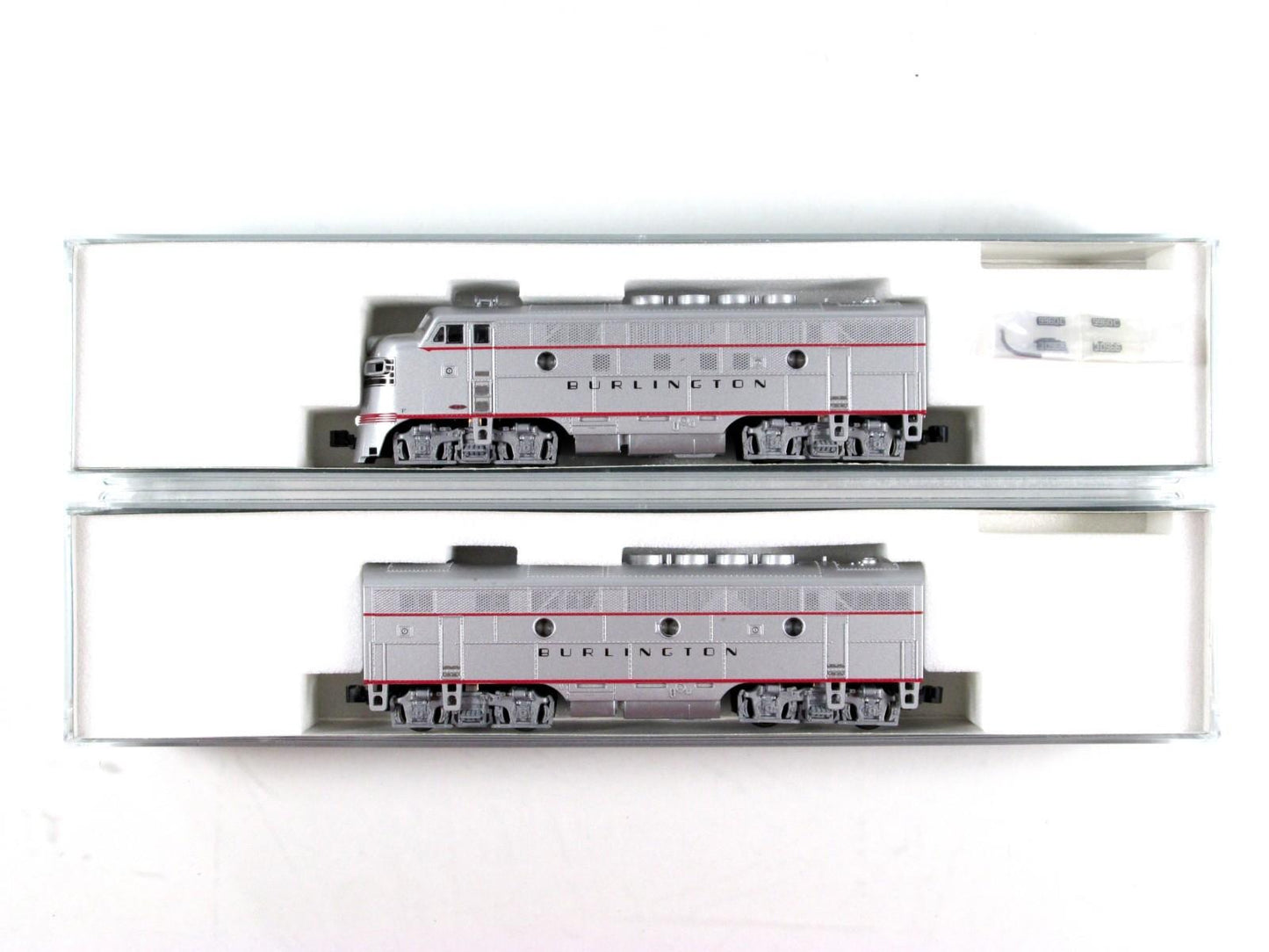 N Scale **BURLINGTON** F3A F3B Locomotive Set - Kato 176-1301, 106-0306 *DCC Rdy