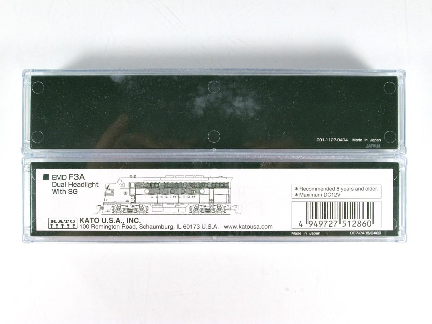 N Scale **BURLINGTON** F3A F3B Locomotive Set - Kato 176-1301, 106-0306 *DCC Rdy