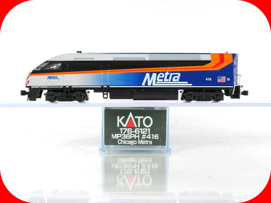 N Scale ***CHICAGO METRA*** EMD M36PH Locomotive #416 - Kato 176-6121 **DCC Rdy