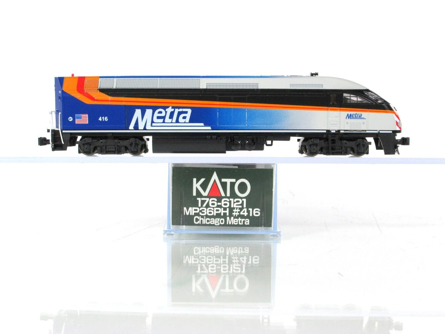 N Scale ***CHICAGO METRA*** EMD M36PH Locomotive #416 - Kato 176-6121 **DCC Rdy