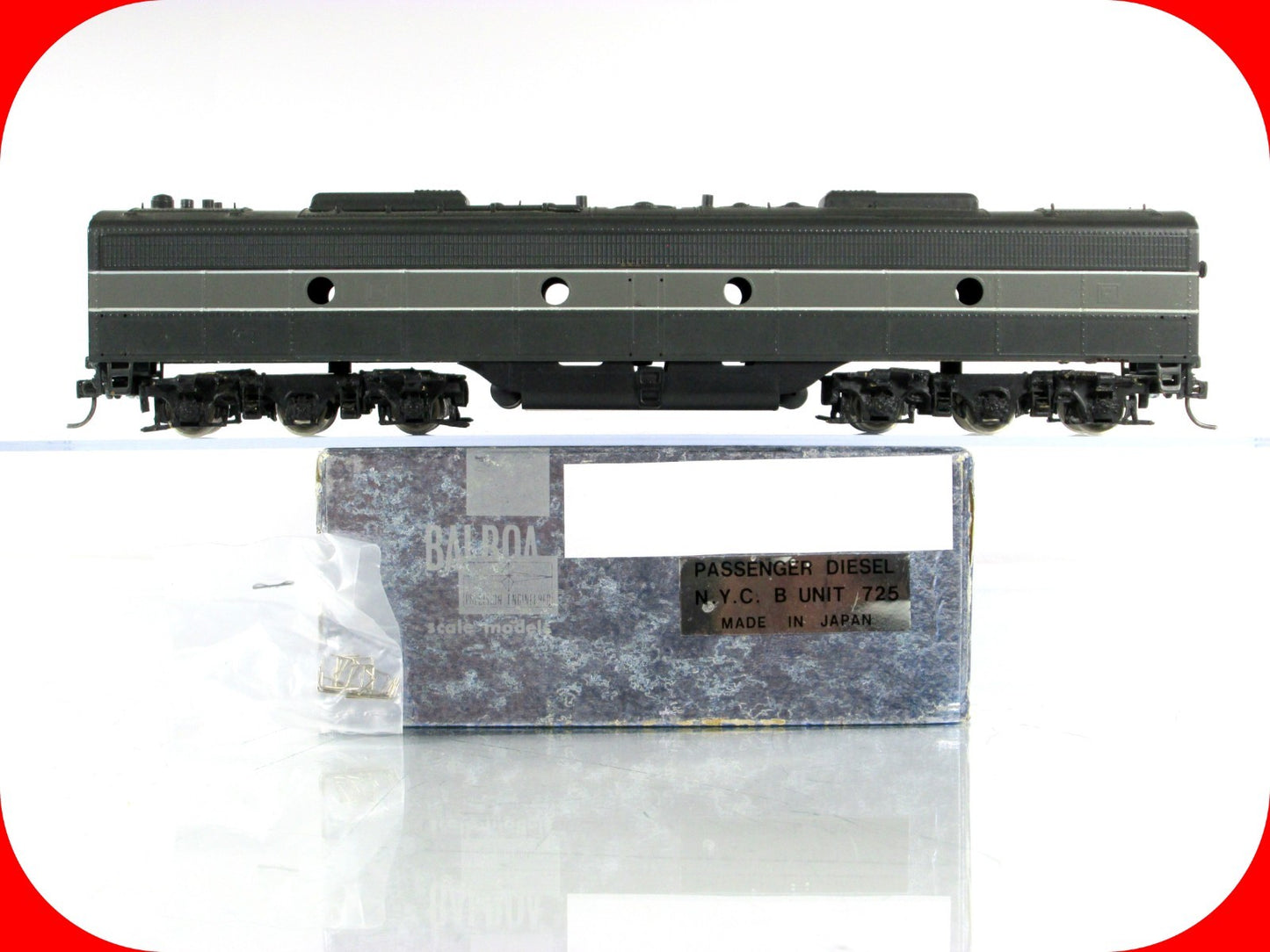 HO Scale Brass ***NEW YORK CENTRAL*** E8 B-Unit Dummy - Balboa, Knuckle Couplers