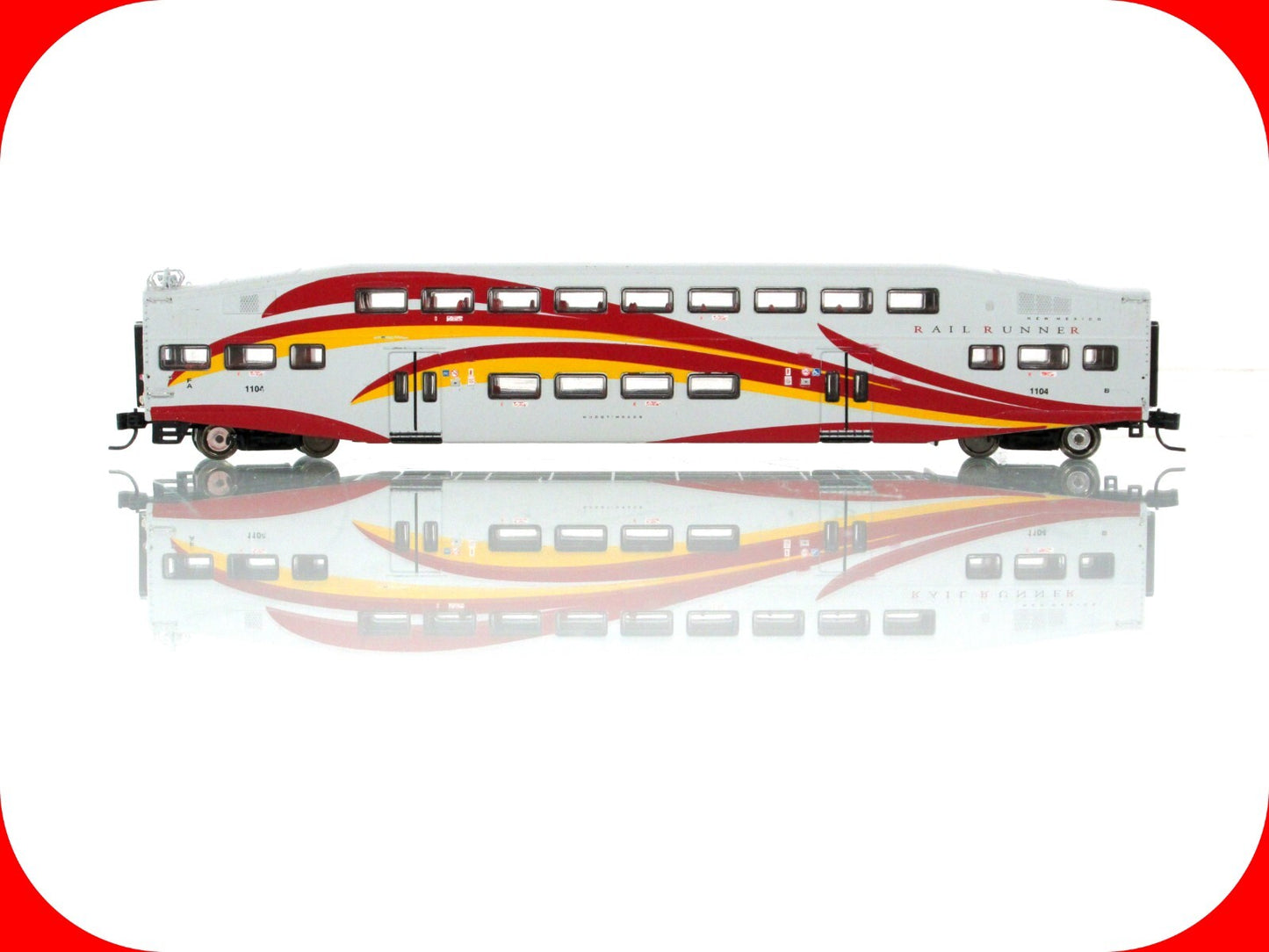 N Scale **NEW MEXICO RAIL RUNNER** Bombardier Control Car #1104 - Athearn 10136