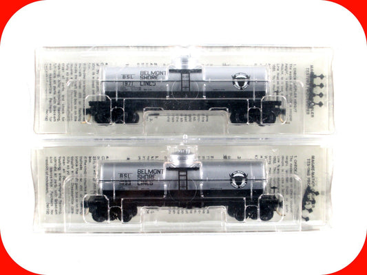 N Scale ***BELMONT SHORE LINES*** 39' Tank Car 2-Pack - Micro Trains Special Run