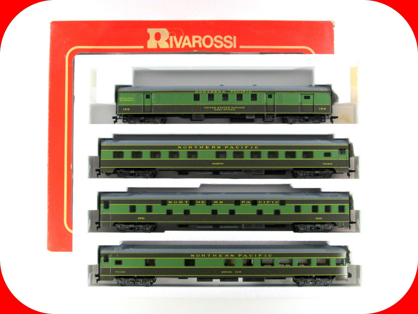 HO Scale **NORTHERN PACIFIC** 1930s Lightweight Passenger Set B - Rivarossi 6971
