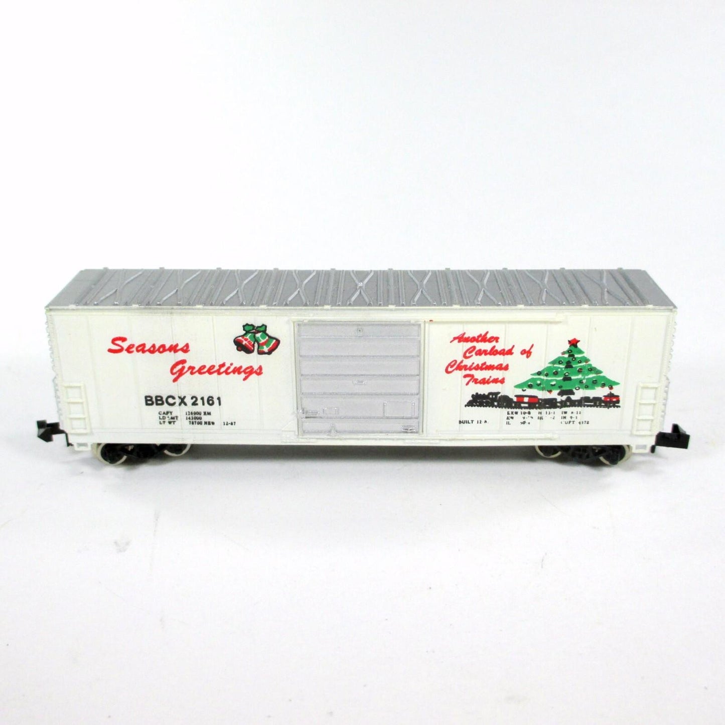 N Scale ***CHRISTMAS SEASON'S GREETINGS*** 50' Box Car, BBCX 2161 - Bev-Bel 2168