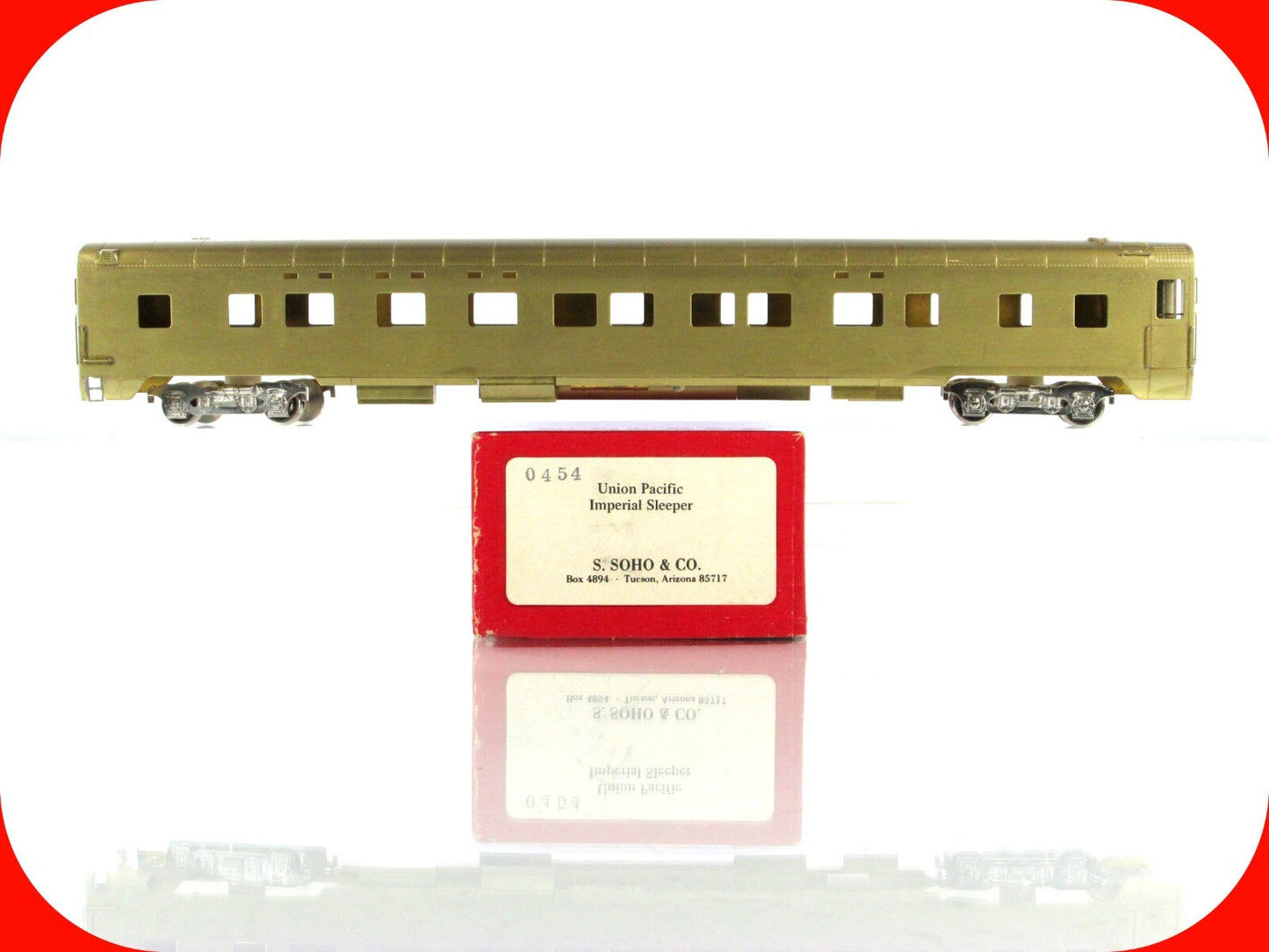 HO Scale BRASS ***UNION PACIFIC*** Imperial Sleeper Passenger Car - Soho 0454
