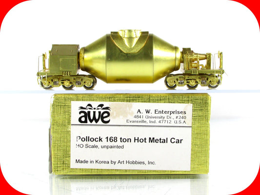 HO Scale BRASS ***POLLOCK 168 Ton HOT METAL CAR***  by AWE - Art Hobbies (Korea)