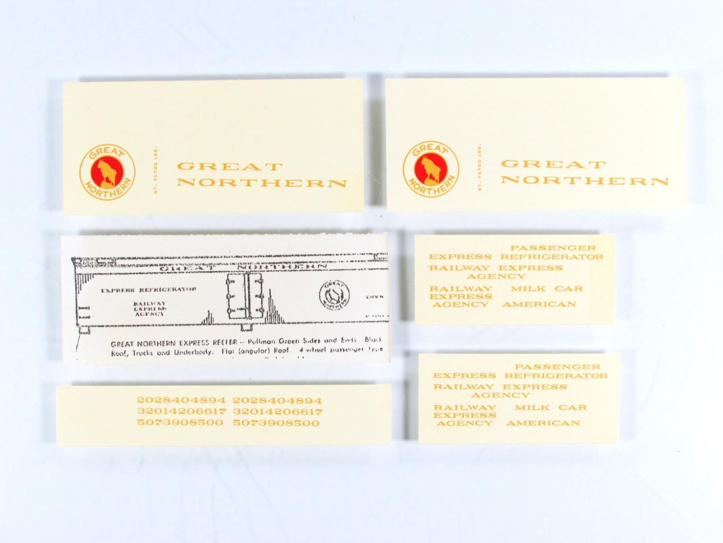 HO Scale BRASS ***GREAT NORTHERN*** Express Reefer Car --- Nickel Plate Products