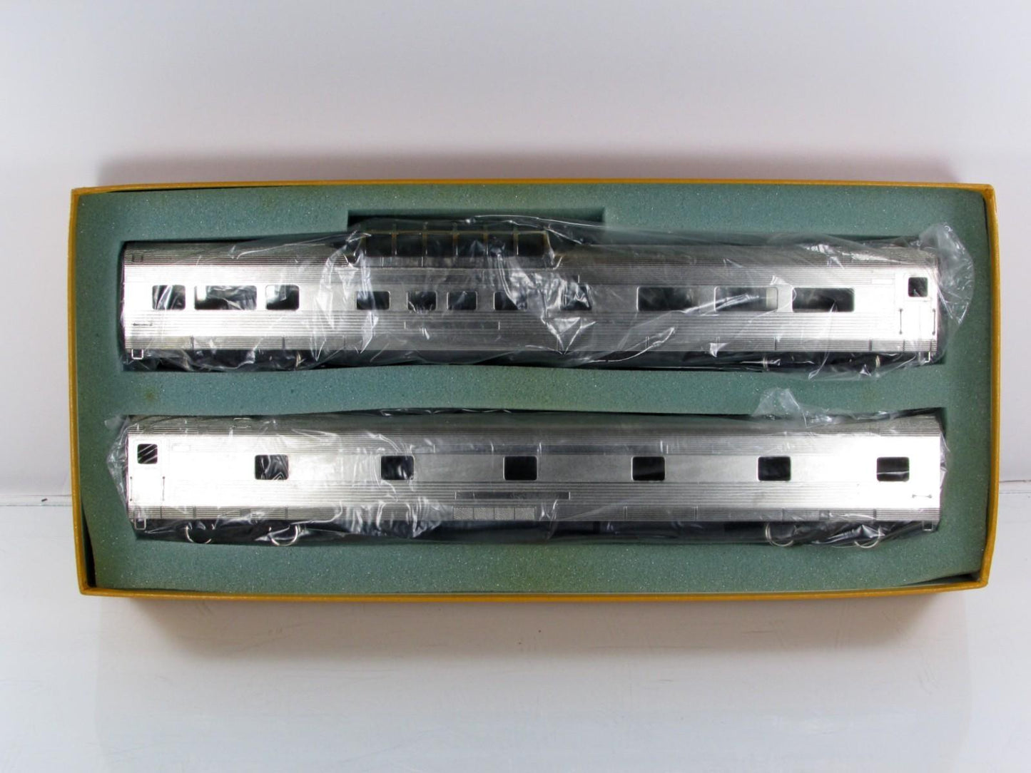 HO Scale BRASS *CALIFORNIA ZEPHYR* Dome & Roomette, CB&Q,WP,D&RGW - Nickel Plate