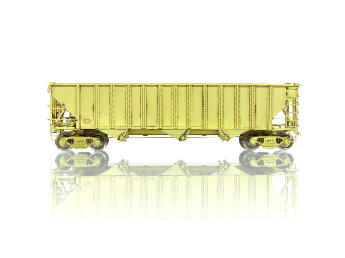 HO Scale BRASS ***70-Ton 3-Bay Open Hopper*** --- Precision & Iron Horse - 15782