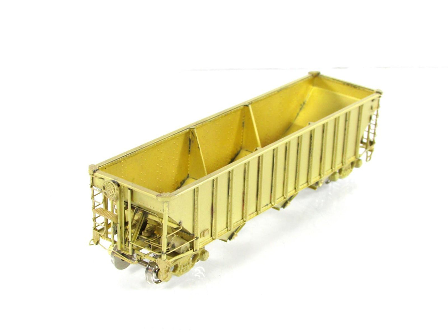 HO Scale BRASS ***70-Ton 3-Bay Open Hopper*** --- Precision & Iron Horse - 15782