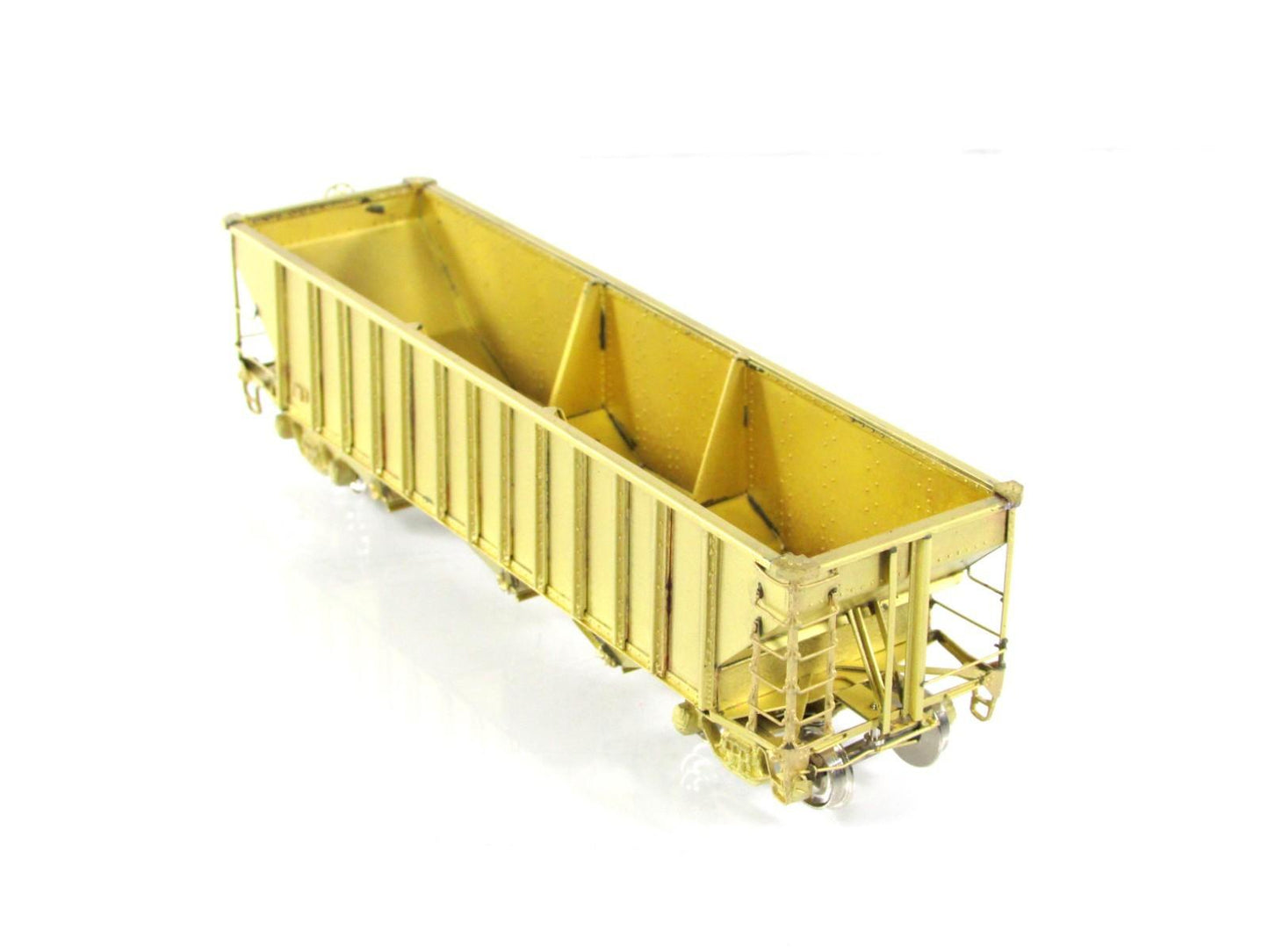 HO Scale BRASS ***70-Ton 3-Bay Open Hopper*** --- Precision & Iron Horse - 15782