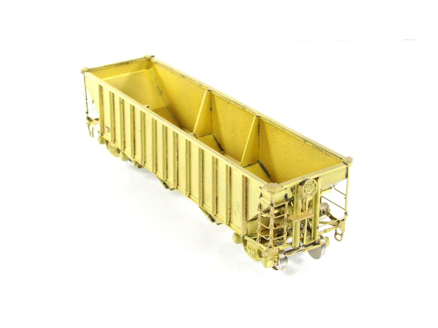 HO Scale BRASS ***70-Ton 3-Bay Open Hopper*** --- Precision & Iron Horse - 15782