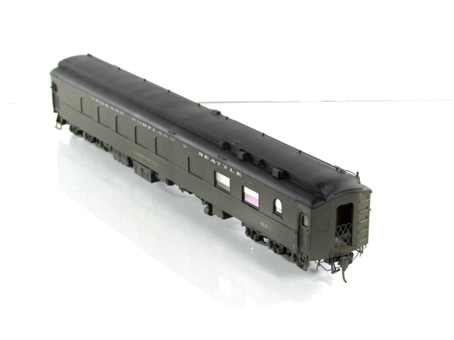 HO Scale BRASS **SP&S INSTRUCTION CAR** Weathered - W&R Enterprises, Knuckle Cpl