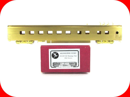 HO Scale BRASS **MILWAUKEE HIAWATHA** Dining Car #113-114, 1942 Ver. - by Palace