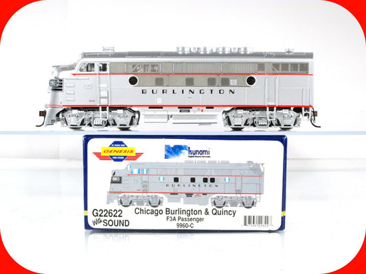 HO Scale ***CB&Q*** F3A Locomotive #9960-C - Athearn G22622 w/ DCC Tsunami Sound