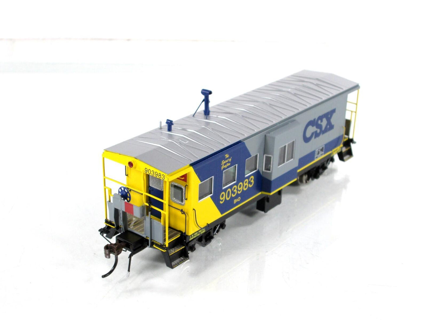 HO Scale **CSX Spirit Of Grafton** Bay Window Caboose #903983 - Athearn, DCC LED