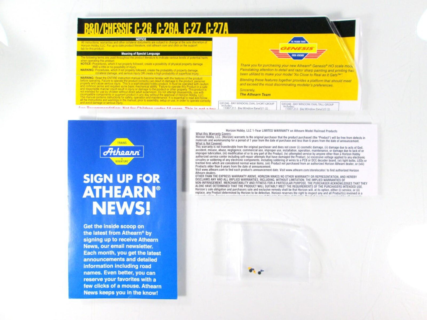 HO Scale **CSX Spirit Of Grafton** Bay Window Caboose #903983 - Athearn, DCC LED