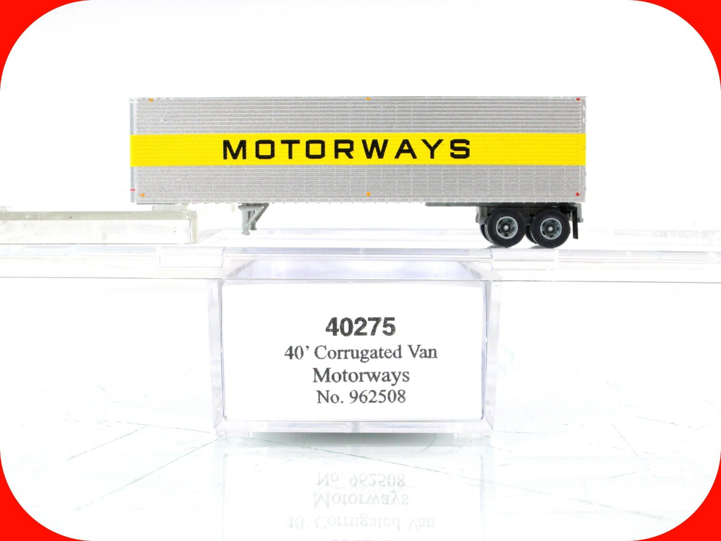 N Scale ***MOTORWAYS*** 40' Trailer Van #962508 --- Trainworx 40275, Special Run