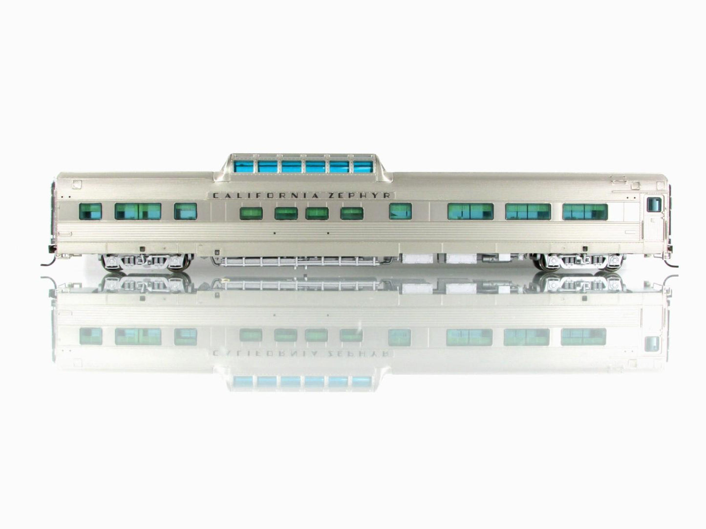 HO Scale ***UNDECORATED*** California Zephyr Dome Car - Broadway 1023, Lighted