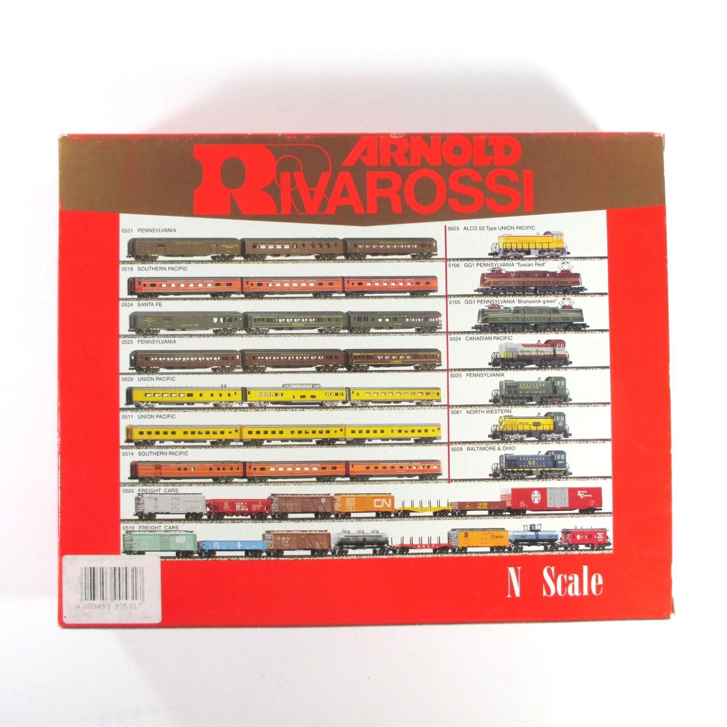 N Scale ***MILWAUKEE ROAD*** Heavyweight 3-Passenger Set - Arnold Rivarossi 0531