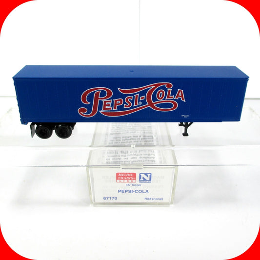 N Scale ***PEPSI-COLA*** 45' Billboard Trailer Van --- Micro Trains 67170